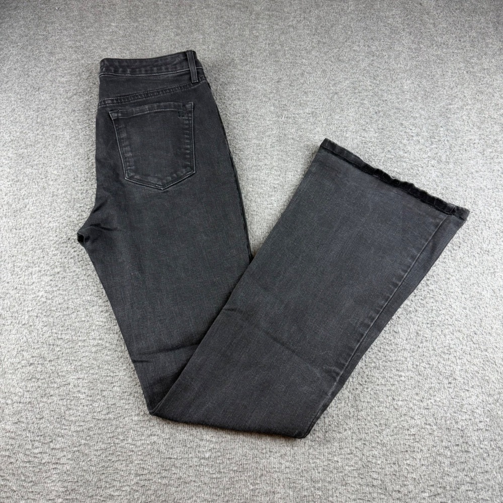 Jessica Simpson Jeans Women's 29 Black Adore High Rise Flare Denim Pants